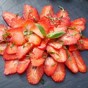 Carpaccio de fraises